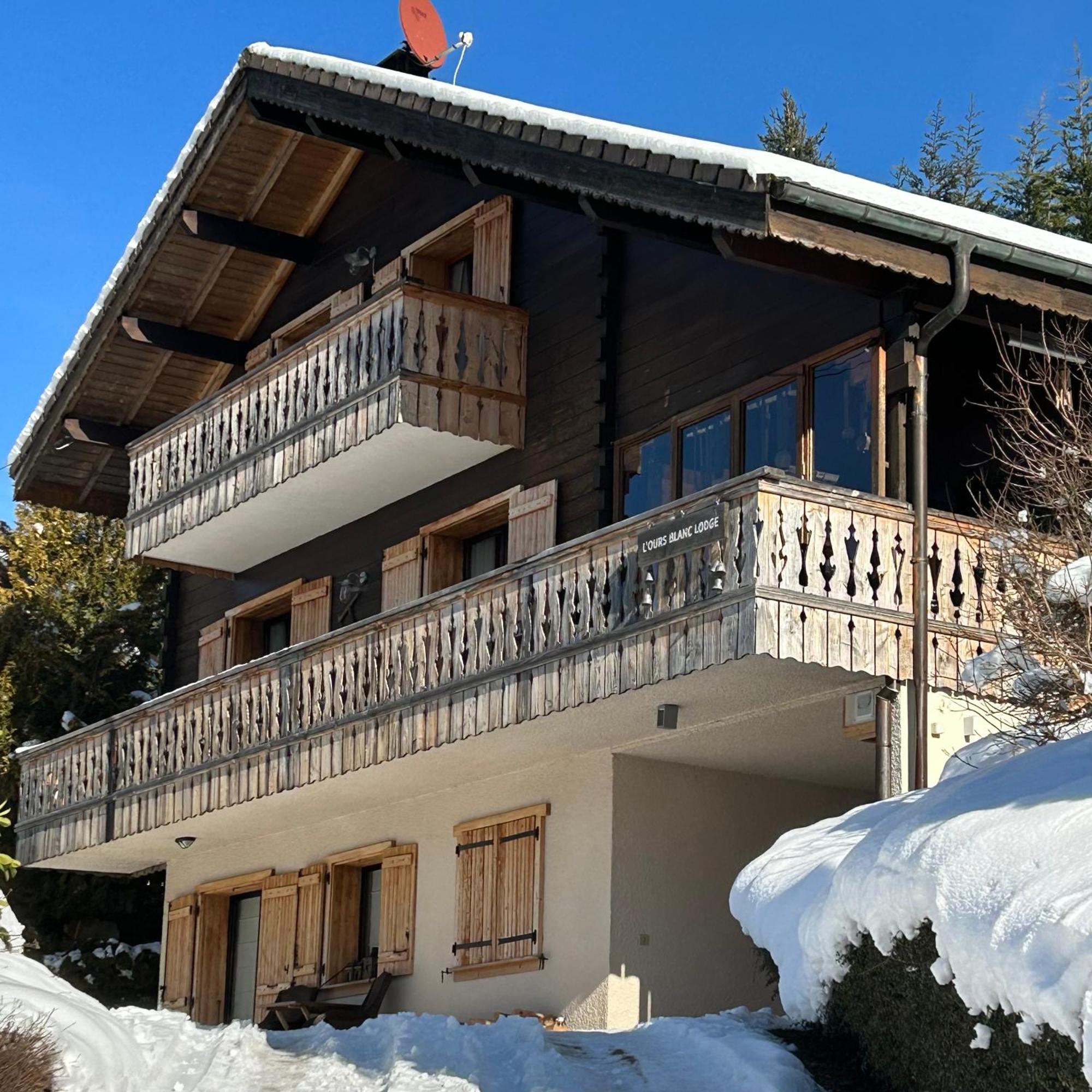 L'Ours Blanc Lodge Le Biot Экстерьер фото
